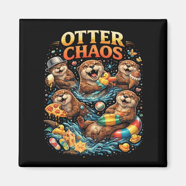 Imán Caos de Nutria (Frente)