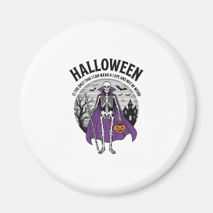 Imán Capa divertida de Halloween de esqueleto cita dise
