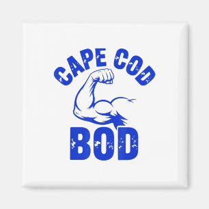 Imán Capa divertida de hombre Cod Bod Machusetts verano