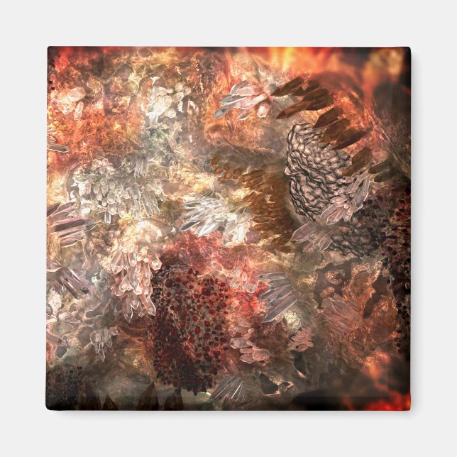 Imán Capas de cristales con matiz rústico (Frente)