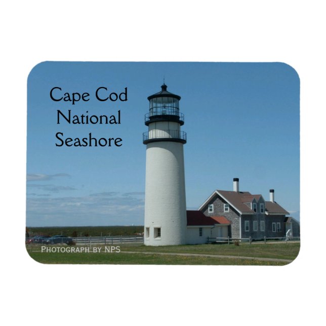 Imán Cape Cod, Highland Lighthouse Magnet (Horizontal)
