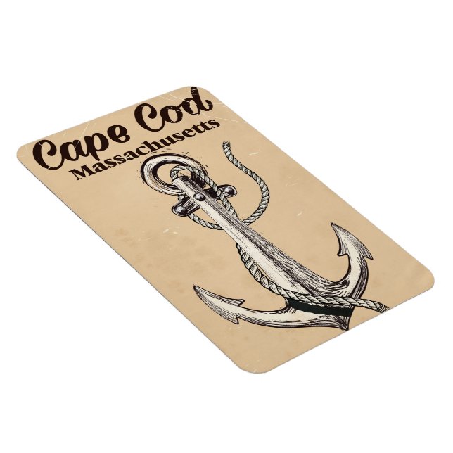 Imán Cape Cod Massachusetts Póster de viaje vintage (Lado Derecho)