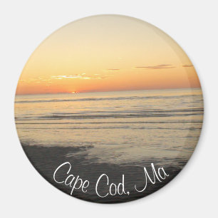 Imán Cape Cod, Massachusetts Sunset souvenir Magnet