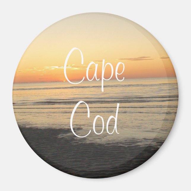 Imán Cape Cod, Massachusetts Sunset souvenir Magnet (Frente)