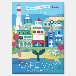 Imán Cape May, New Jersey Refrigerator Magnet