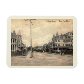 Imán Cape May NJ, Ocean Street, c1910 Vintage