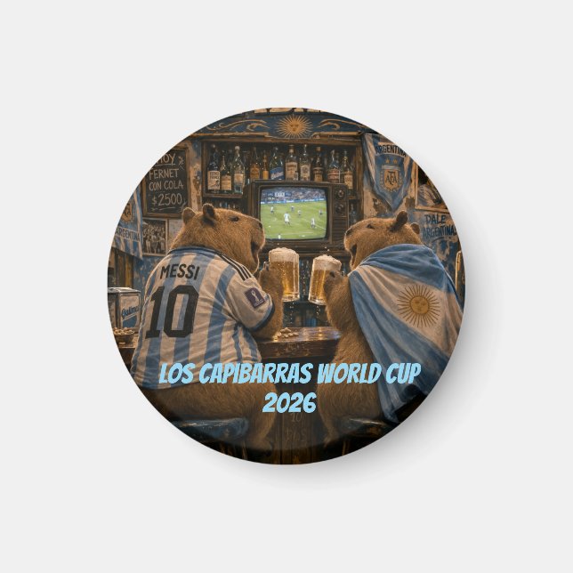 Imán Capibarra Stickers bar ilusión (Frente)