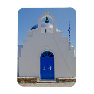 Imán Capilla azul y blanca de Antiparos