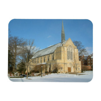 Imán Capilla Harbison en invierno en el Grove City Coll