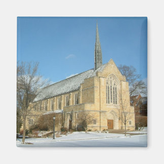 Imán Capilla Harbison en invierno en el Grove City Coll