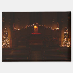Imán Capilla Harbison en Navidad Grove City College