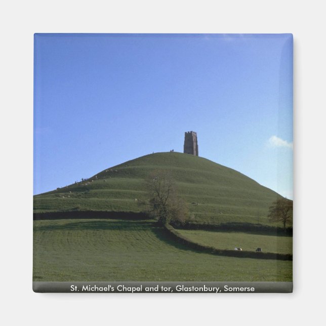 Imán Capilla y tor de San Miguel, Glastonbury, Somerse (Frente)