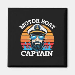 Imán Capitán del barco de motor Retro Nautical Guay Oce