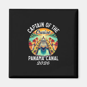 Imán Capitán del crucero 2026 Canal de Panamá vintage G