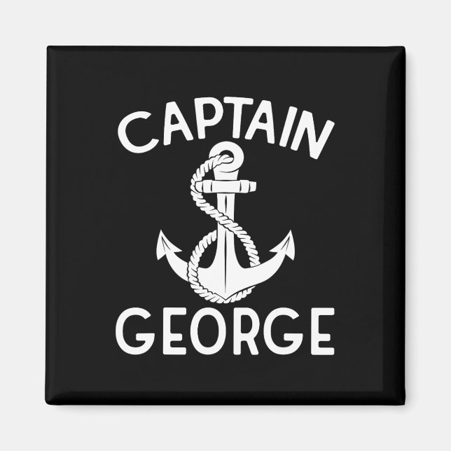 Imán Capitán George Boating Yacht Barco Anchor (Frente)