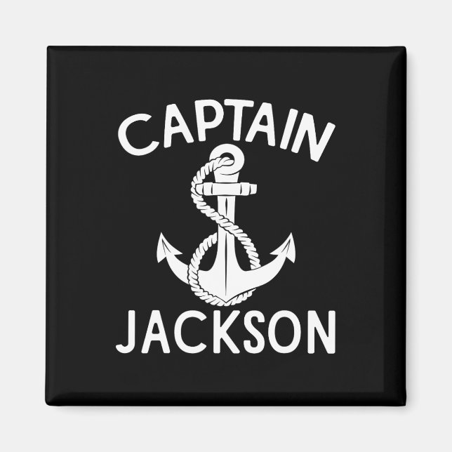 Imán Capitán Jackson barco velero (Frente)