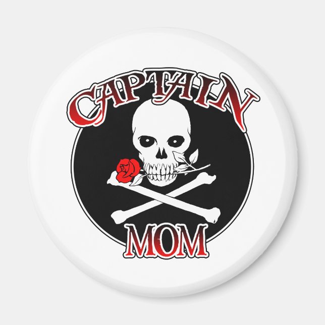 Imán Capitán Mamá (Rosa)Magnet (Frente)