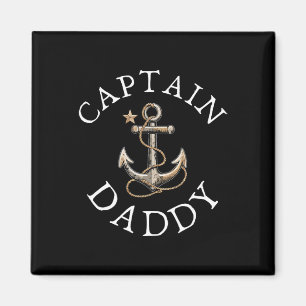 Imán Capitán Papá Barco Vela Navegación Ancla Vintage