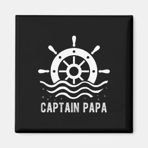 Imán Capitán Papa Boating el día del padre capitán Pont