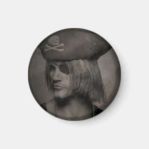 Imán Capitán Portrait - efecto antiguo del pirata