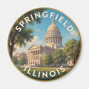 Imán Capitolio del Estado de Illinois en Springfield 🌽