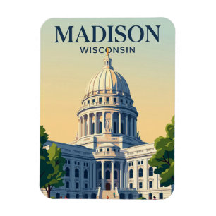 Imán Capitolio del Estado de Wisconsin Wisconsin