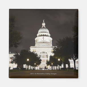 Imán Capitolio Estatal de Austin, Texas de noche