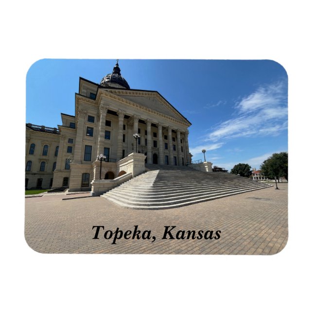 Imán Capitolio Estatal de Topeka (Horizontal)