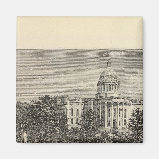 Imán Capitolio Estatal, Madison, Wis (Frente)