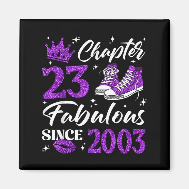 Imán Capítulo 23 Fabuloso Desde 2003 Cumpleaños 23 Muje (Frente)