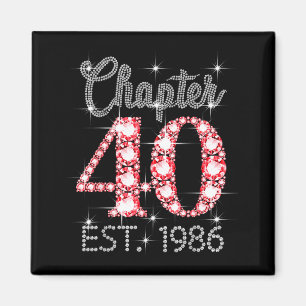 Imán Capítulo 40 Est 1986 Feliz Cumpleaños 40 Mujer Hom