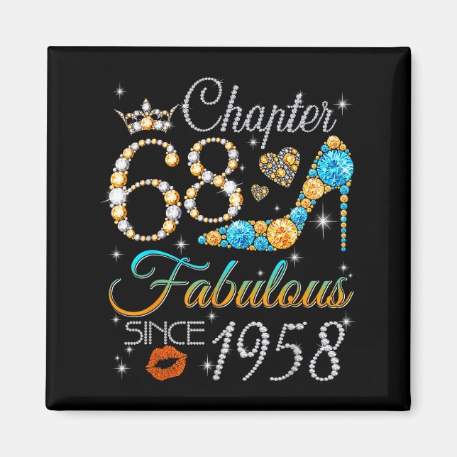 Imán Capítulo 68 Fabuloso Desde 1958 Cumpleaños 68 Muje (Frente)