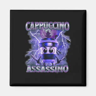 Imán Cappuccino Ino Coffee Amantes del Brainrot Italian