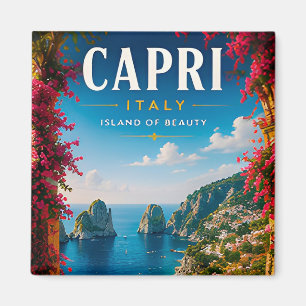 Imán 🏝️ Capri Italia Escape Costero Decoración del Hog