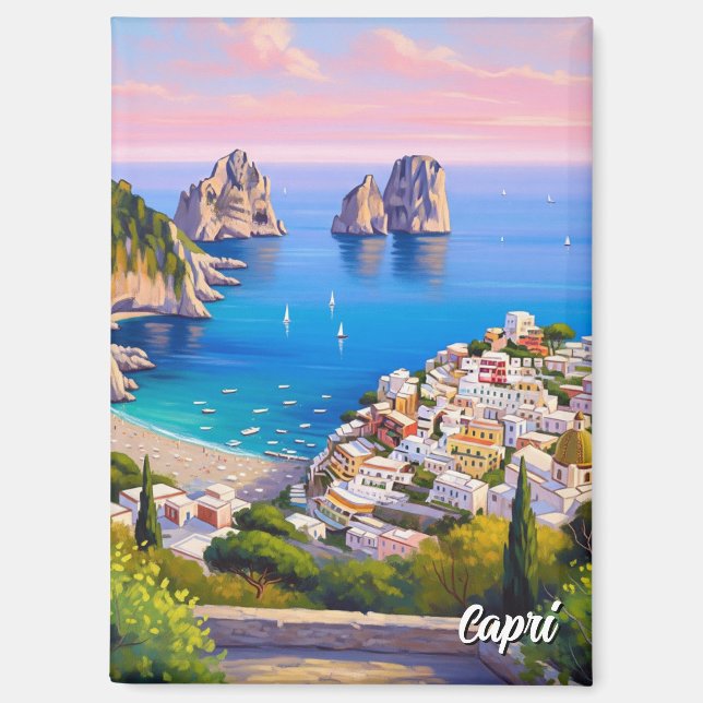 Imán Capri Italy Paiinting (Anverso)
