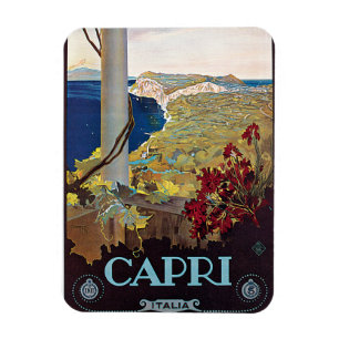 Imán Capri, Poster de Viajes por Viaje de Italia