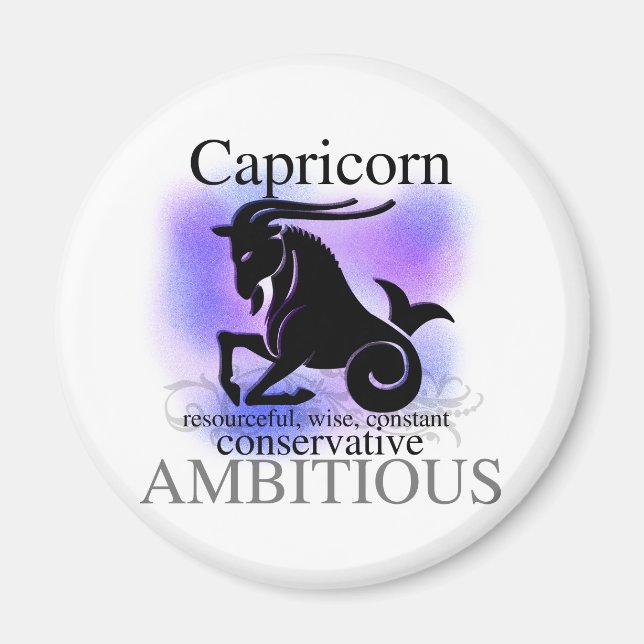 Imán Capricorn Acerca de ti (Frente)