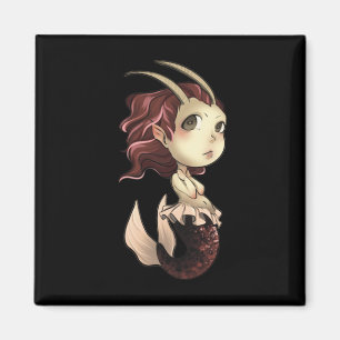 Imán Capricorn Chibi Anime Cute Chica Pegatina individu