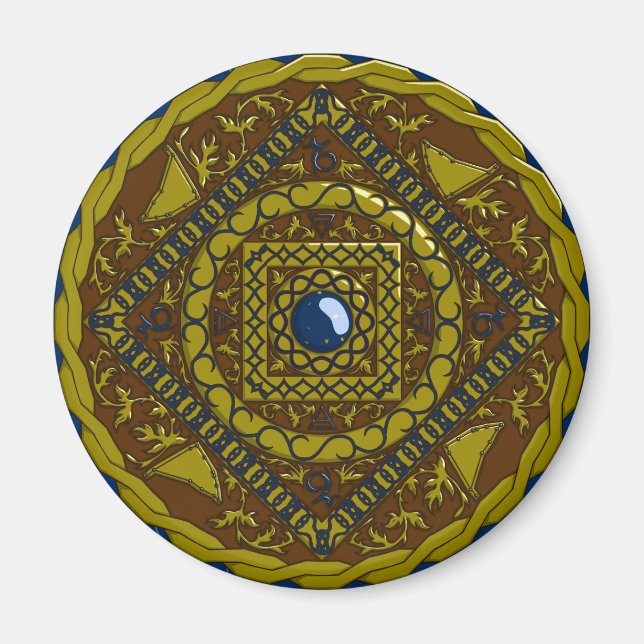 Imán Capricorn Mandala Magnet (Frente)