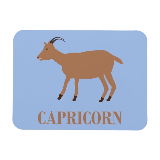 Imán Capricorn Star Sign Goat (Horizontal)
