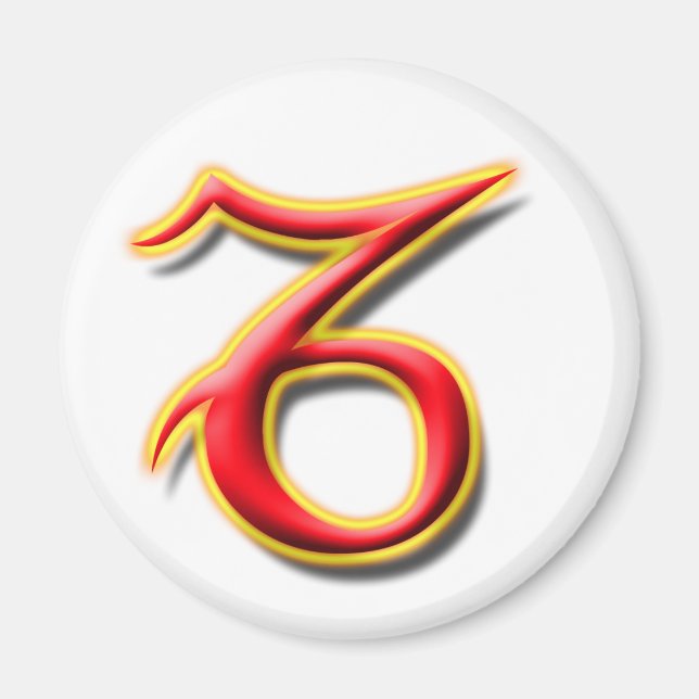 Imán Capricornio #1 Magnet (Frente)