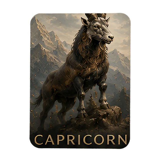 Imán Capricornio Zodiaco Cabra de Mar Celestial Astrolo (Vertical)