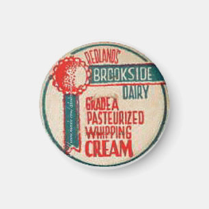 Imán "Cápsula de papel de época Redlands Brookside Da