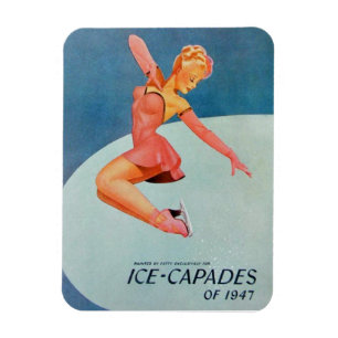 Imán Cápsulas de hielo de patinaje artístico sobre hi