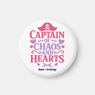 Imán Captain of Chaos and Hearts Pirate Graphic