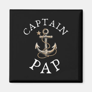 Imán Captain Pap Bote Vela Anchor Vintage Fu