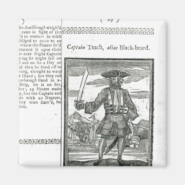 Imán Captain Teach, Alias Black Beard (Frente)