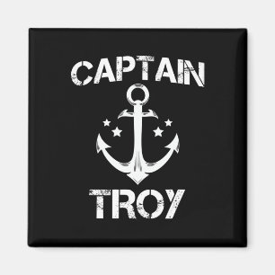 Imán Captain Troy Funny Birthday Personalizado Nombre B