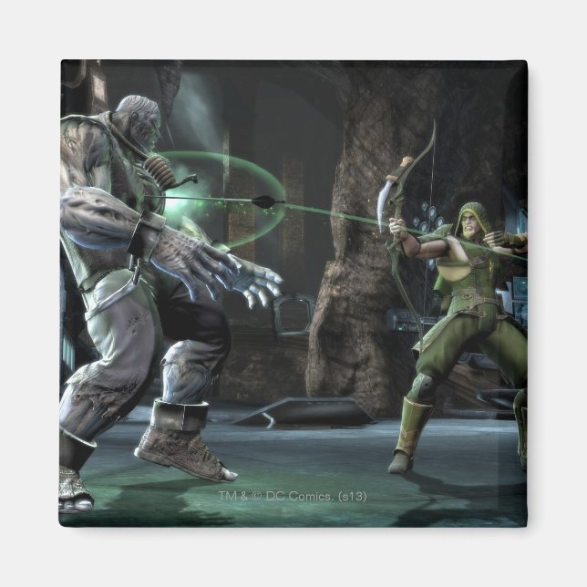 Imán Captura de pantalla: Grundy vs Green Arrow (Frente)