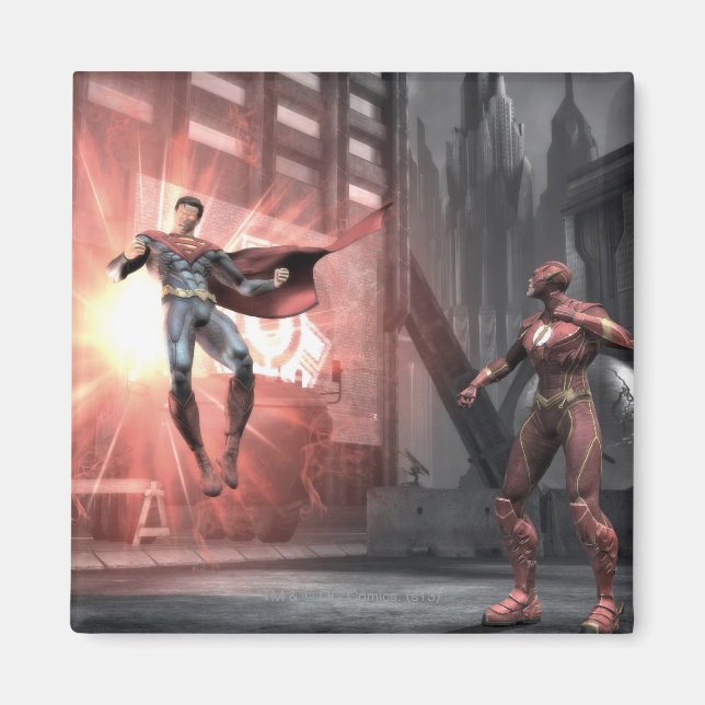 Imán Captura de pantalla: Superman vs Flash (Frente)